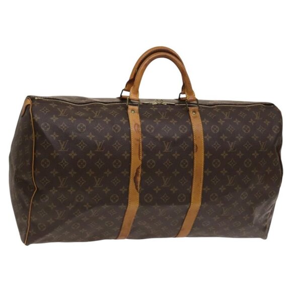 LOUIS VUITTON Monogram Keepall 60 Boston Bag M41422 LV Auth - Picture 3 of 16